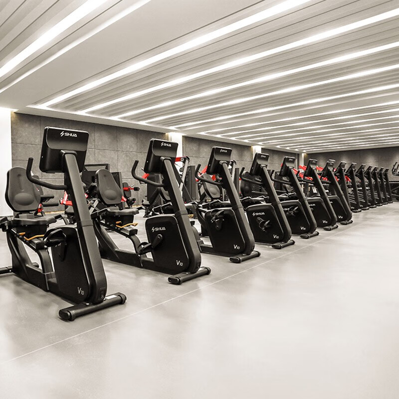 舒华(SHUA)商用高端卧式健身车B9100R室内运动健身器材V10系列 B9100R[LED版]高清大图