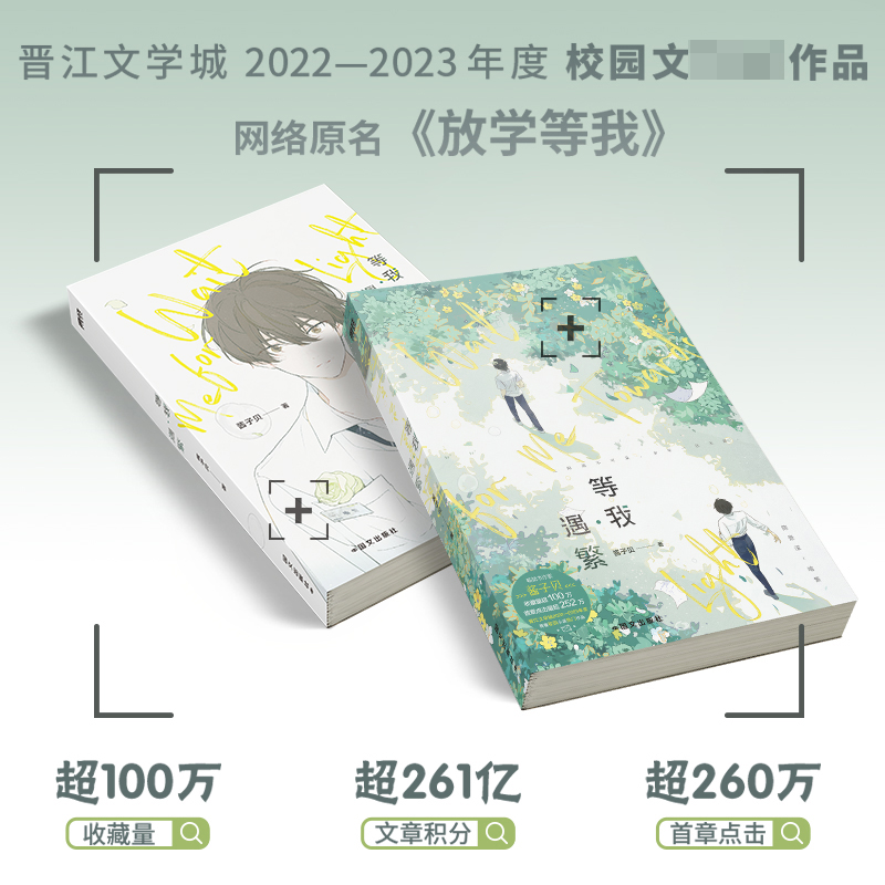 YS全套两册/随书赠品 [正版]纽扣项链等专享 等我 遇繁 酱子贝 放学等我 实体书1 青春文学校园爱情言情小说实体书高清大图