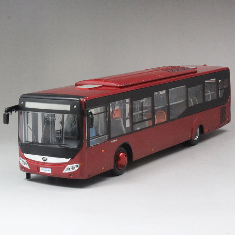 宇通巴士 宇通公交车 合金模型仿真模型收藏 宇通客车公交红色
