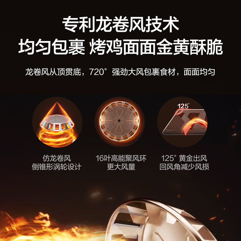 苏泊尔空气炸锅大容量无油低脂可视玻璃盖多功能家用厨房空气炸锅 KD63Y92高清大图
