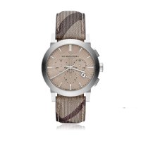 博柏利(BURBERRY)手表 欧美品牌 休闲圆盘三眼日历腕表 石英表 男 BU9355-9362