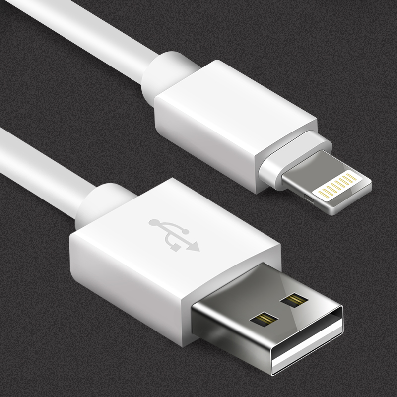 纽曼(Newmine)i701 USB2.0苹果连接线 苹果设备全线通用 线长1.0米 2A电流输出 PVC材质高清大图