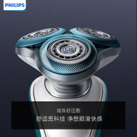 飞利浦(Philips)电动剃须刀S7310/12 旋转式三刀头充电男士刮胡刀 全身水洗