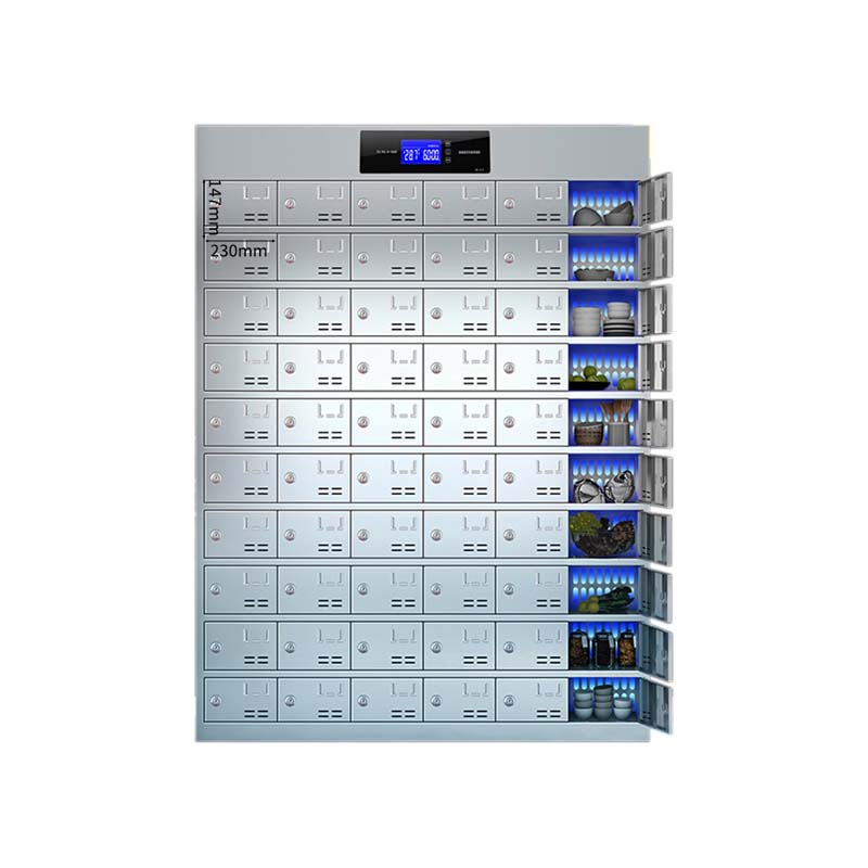 风雷动不锈钢员工食堂消毒碗柜餐厅紫外线高温餐盘餐具柜多格饭盒储物柜60门碗柜 紫外线消毒
