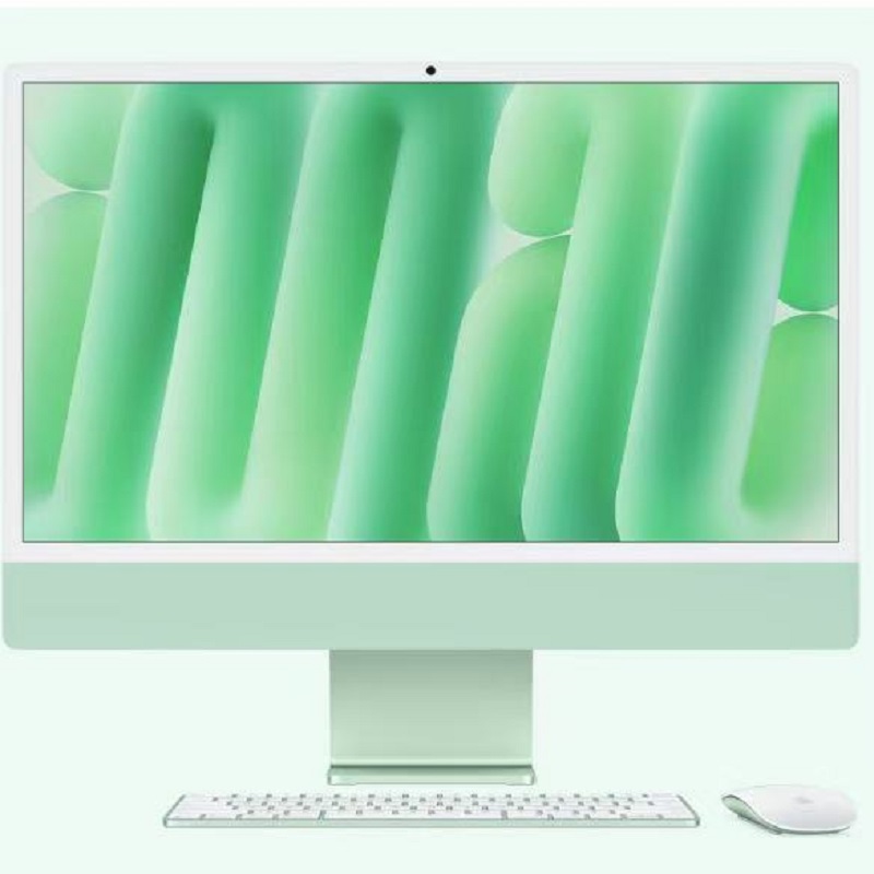 Apple/苹果AI电脑/2024款 iMac 24英寸绿色4.5K屏 M4(8+8核) 16G 256G一体式电脑 MWUE3CH/A