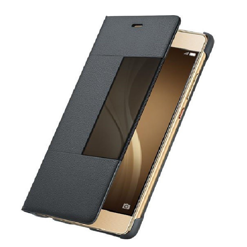 华为原装P9plus手机壳/保护套 智能休眠开窗皮套 防摔保护壳 P9plus 翻盖套5.5英寸专用 送钢化膜