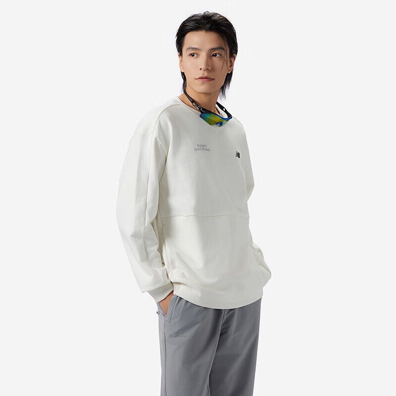 新百伦newbalancet恤男款24年户外运动休闲圆领长袖休闲百搭圆领卫衣