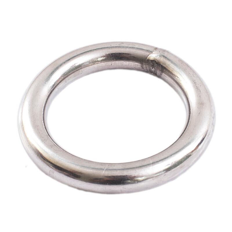 汐岩不锈钢铁环圆环实心环圈304圈圈无焊接钢环圈型圈 丝径4*60外径(内经52)5个高清大图