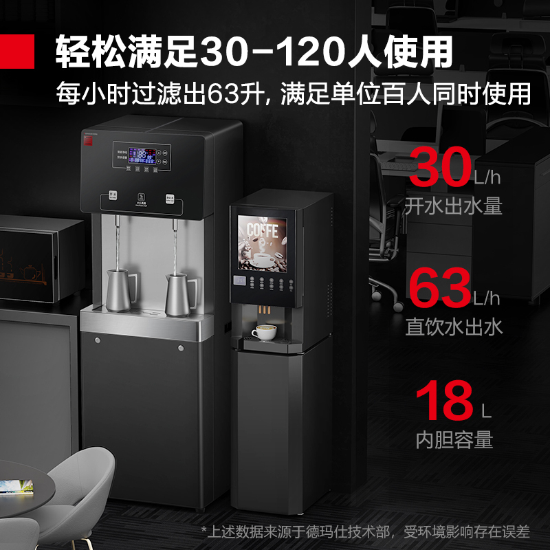 德玛仕 DEMASHI 商用净水器 商用烧水机直饮水机SRZ-30/SRZ-2L-L7 一开一净[RO五级过滤]级