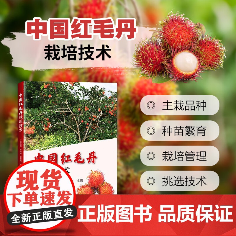正版书籍中国红毛丹栽培技术 红毛丹种植技术大全书 红毛丹选种选育病虫害防控 热带水果果树栽培农技推广果农农业科技人员参考