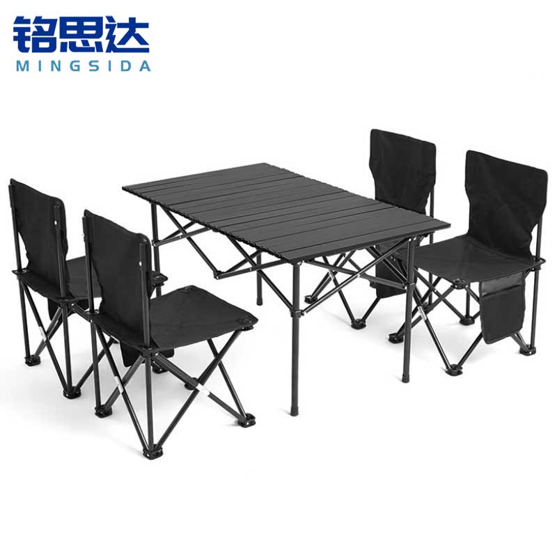 铭思达户外折叠桌椅四椅套高清大图