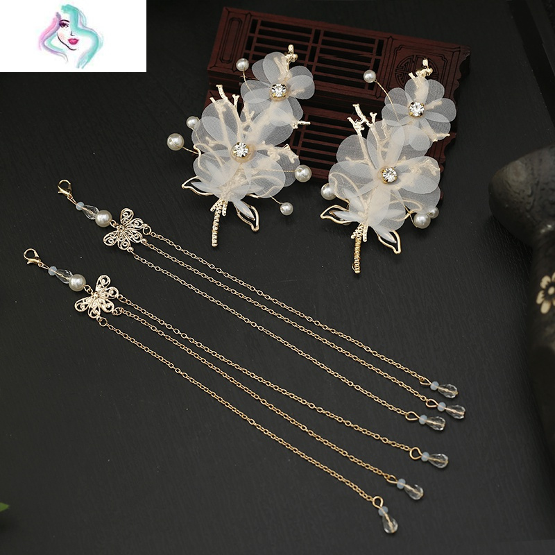 汉服头饰发夹古风少女发饰超仙气女全套配饰流苏头饰夹