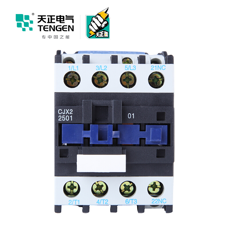天正电气 CJX2-2501 380V 3NO 1NC 25A 50Hz 3P 02010070118 交流接触器