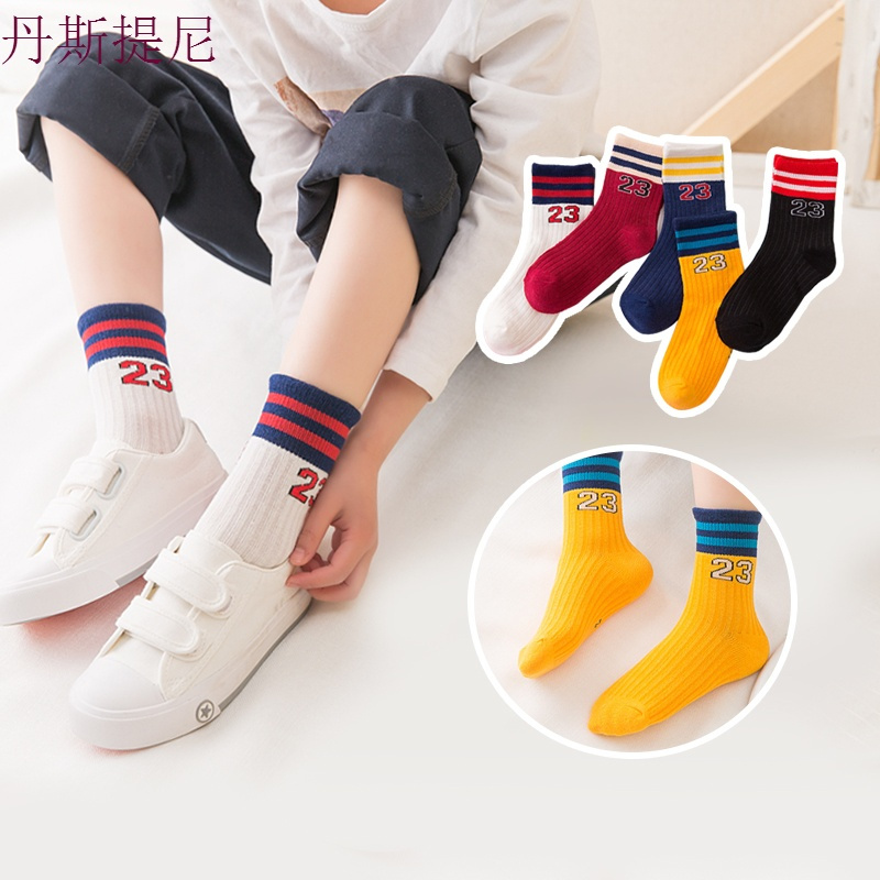 儿童袜子纯棉春秋冬季男童女童宝宝大童中筒袜1-3-5-7-9-10-12岁8