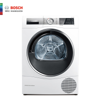 博世(BOSCH) 9公斤原装进口干衣机 除菌烘 智能家居互联 防皱家用滚筒热泵式烘干机 WTU879H00W