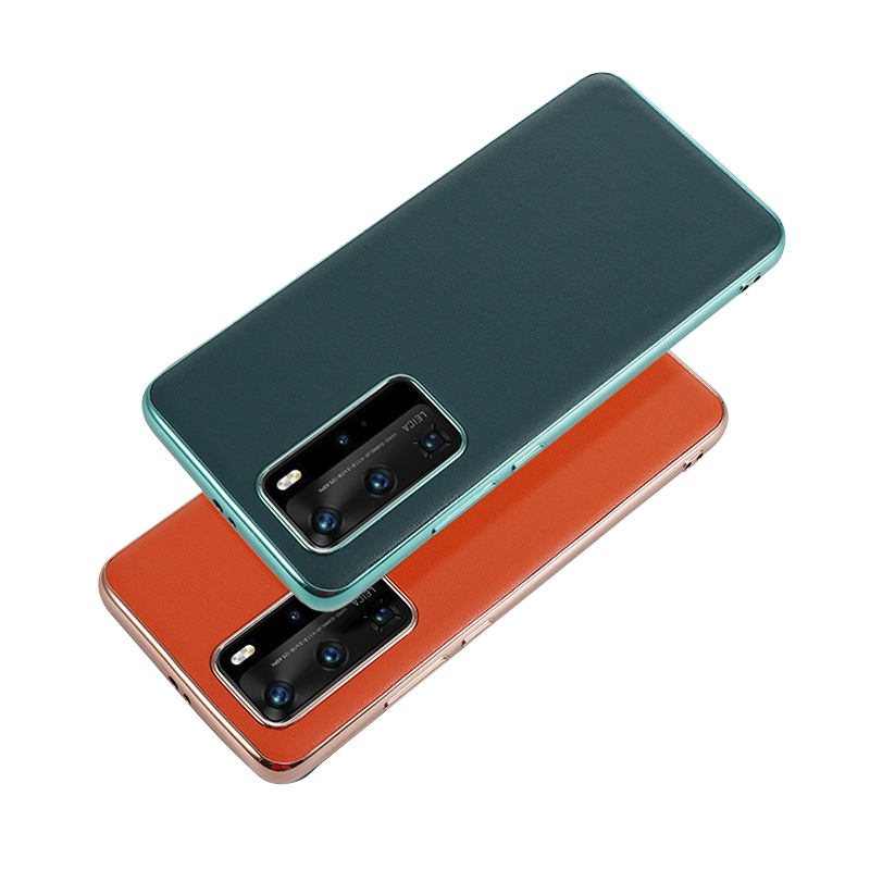 火豹华为p40手机壳皮p40保护套超薄mte30皮套硅胶防摔mte30高端电镀