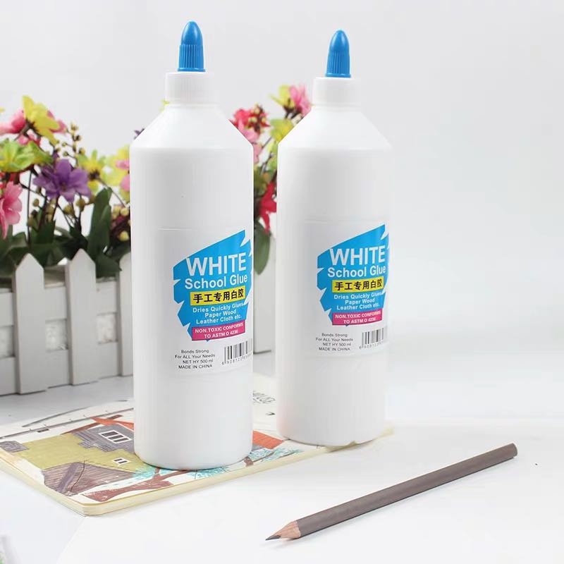 企购优品白乳胶美术用白乳胶小瓶木工手工胶水 500ml