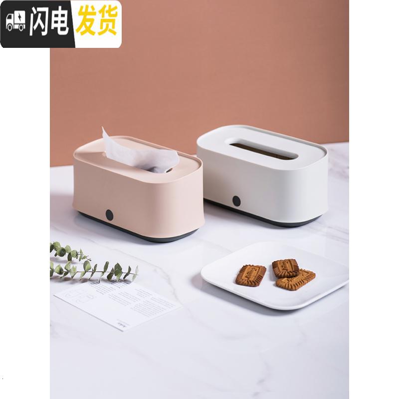 三维工匠创意纸巾盒北欧风ins家用多功能客厅茶几收纳盒装纸巾抽纸盒高清大图