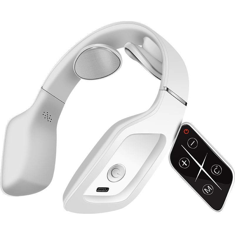 迪斯(Desleep)颈椎按摩器颈椎颈部肩部按摩仪牵引办公室家用电脉冲护颈仪 F30