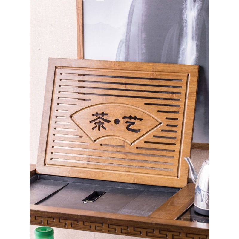 苏宁放心购茶桌家用小茶台客厅移动茶几茶车阳台烧水泡茶柜茶具收纳置物架子A-STYLE