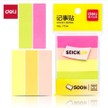 得力（deli）500张 4色分条便利贴便签纸 50*15mm记事贴 7154