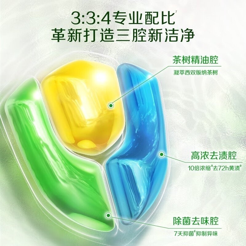 立白卫仕天然除菌洗衣凝珠30颗*1盒高清大图