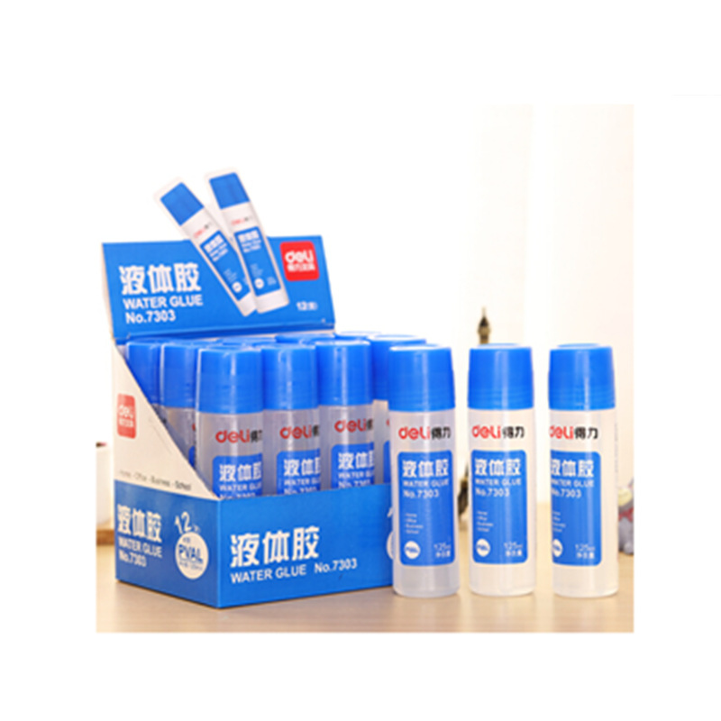 得力(deli)7303大瓶液体胶水125ML胶水单瓶装