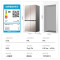 容声BCD-560WKK1FPGZA琥珀钰WILL养鲜平嵌560升十字对开四开门超薄嵌入式电冰箱家用一级变频