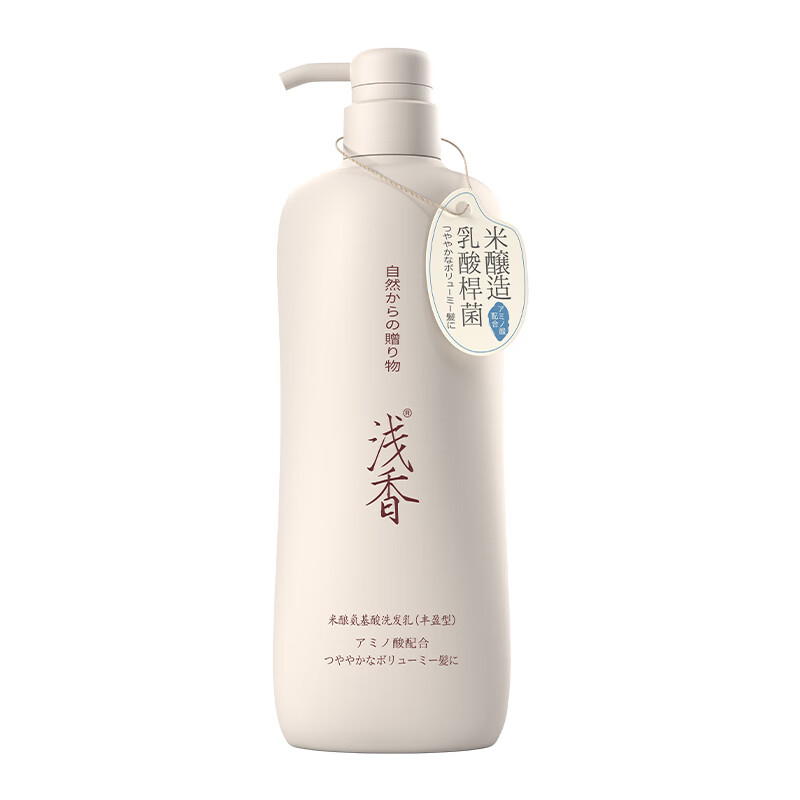 浅香米酿头皮护理洗发乳(控油型)-丰盈750g单位:瓶高清大图