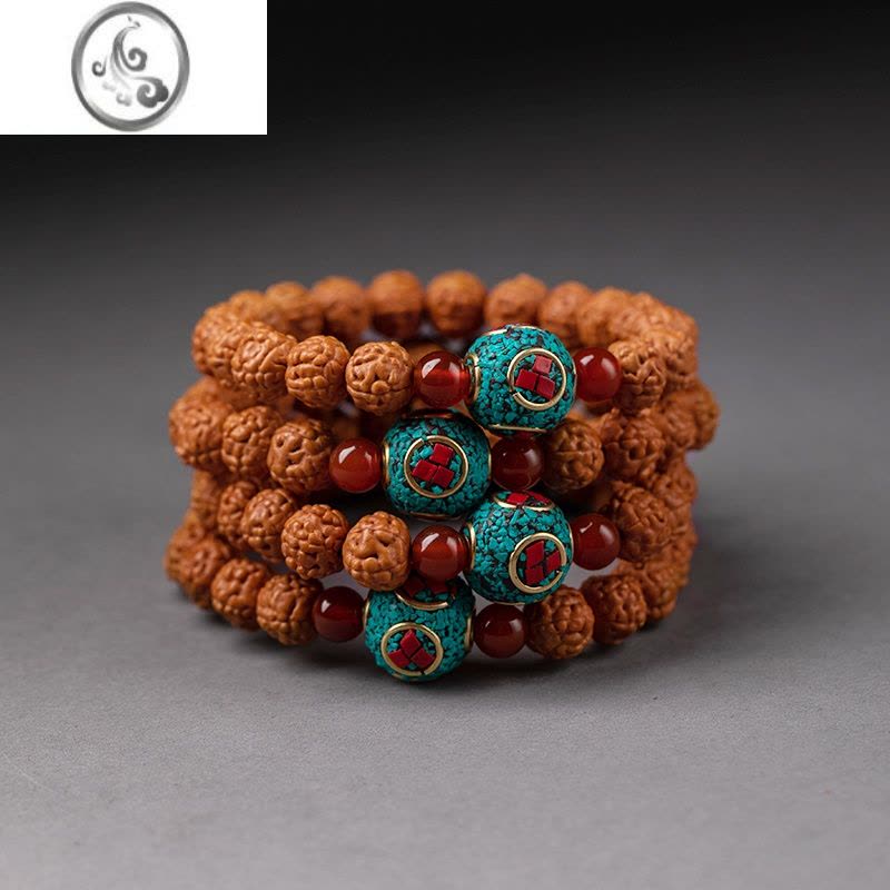 JiMi尼泊尔金刚菩提子手链念珠佛珠男女简约复古文玩个性礼物手串图片