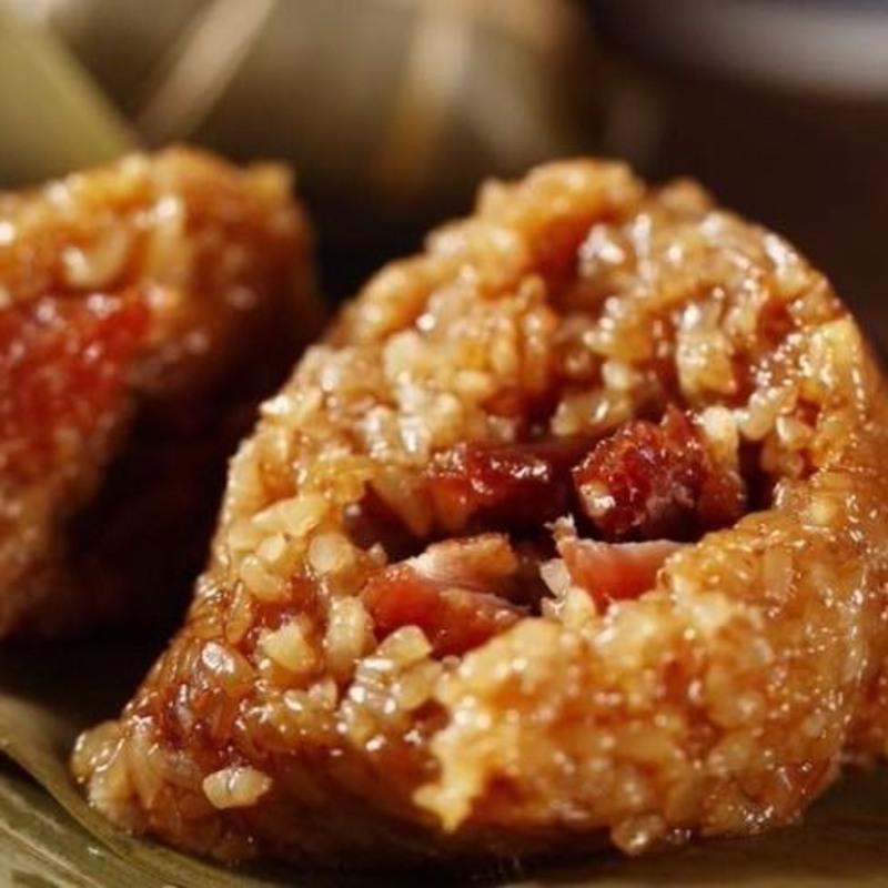 鲜肉粽2只现做现发新鲜肉粽嘉兴大肉粽子蜜枣粽豆沙红豆粽蛋黄粽早餐