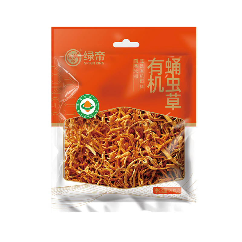 绿帝有机蛹虫草200g 干货