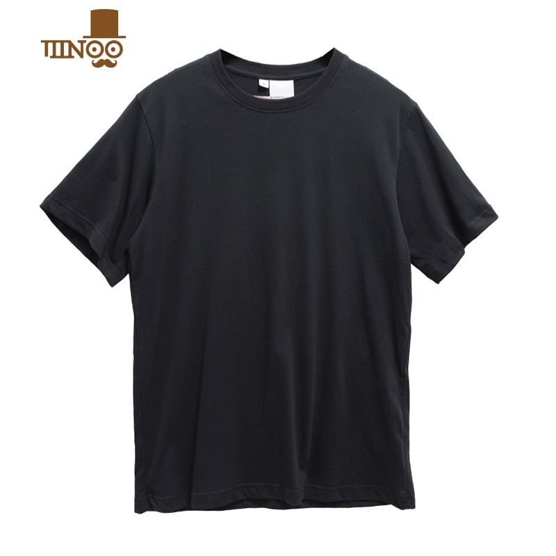 @ 夏季2020纯色百搭T恤男基础款打底短袖宽松五分袖圆领tee