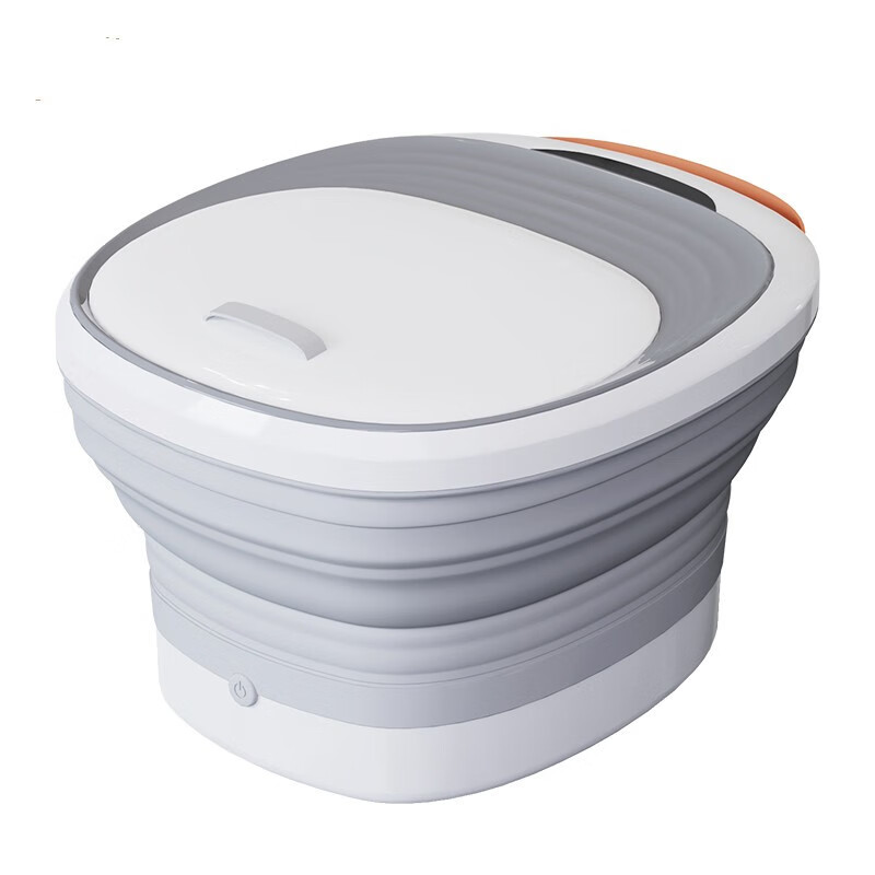 奥鼎康(ODINK) 折叠足浴按摩器盆 家用恒温泡脚桶全自动按摩器A-K858 灰白