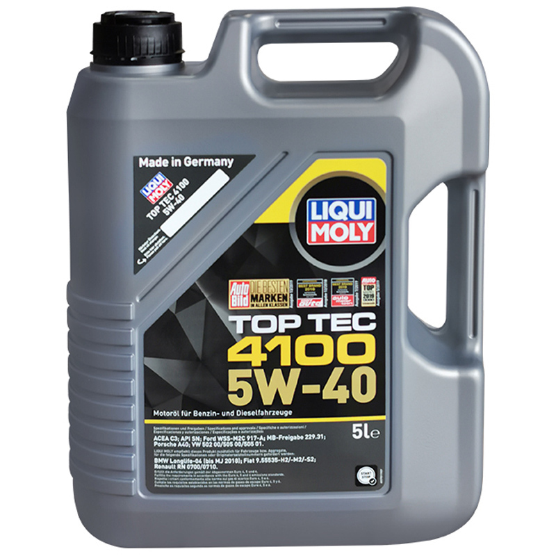 力魔(LIQUI MOLY) 顶技4100 全合成机油 5W-40 C3 SN 5L德国原装进口