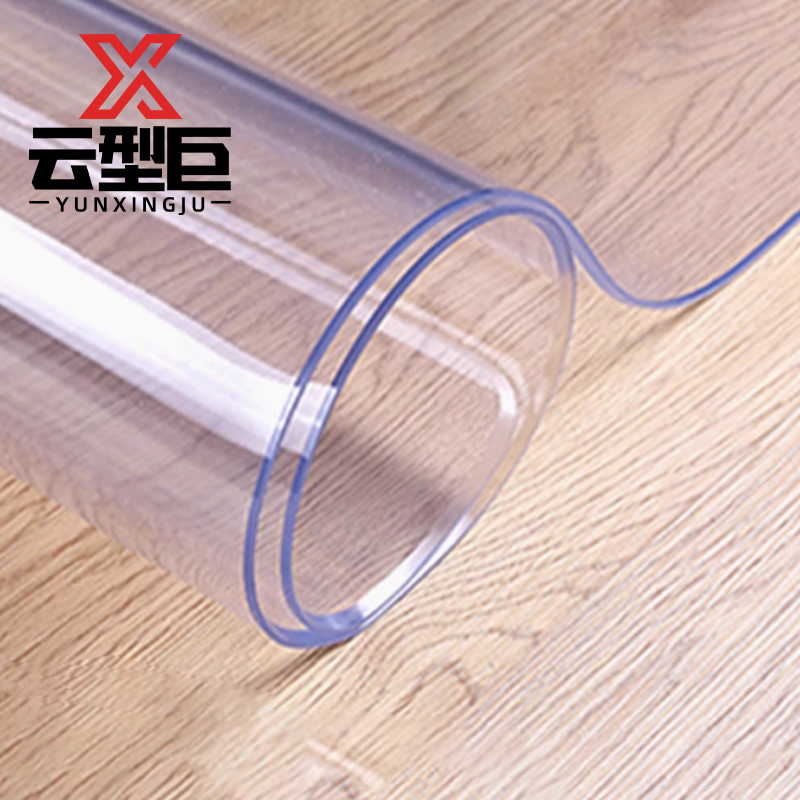 云型巨 水晶板 透明pvc餐桌布整卷水晶板可自由裁剪软膜 单位：米高清大图