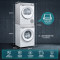 西门子(SIEMENS)WG54B2X00W+WQ55B2D00W洗烘套装10kg智能除渍滚筒洗衣机+10kg热泵烘干机