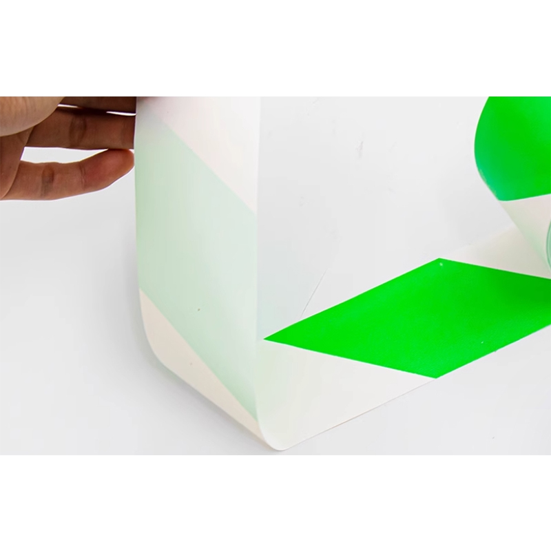 新凯益 警示胶带地板绿白色PVC标识胶带 宽60mm 卷高清大图