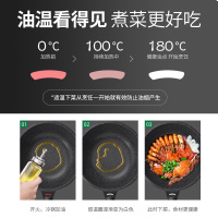 荣事达(Royalstar)麦饭石炒锅30cm不粘锅家用炒菜锅平底煎炒锅耐磨少油烟电磁炉专用煤燃气适用RA112202