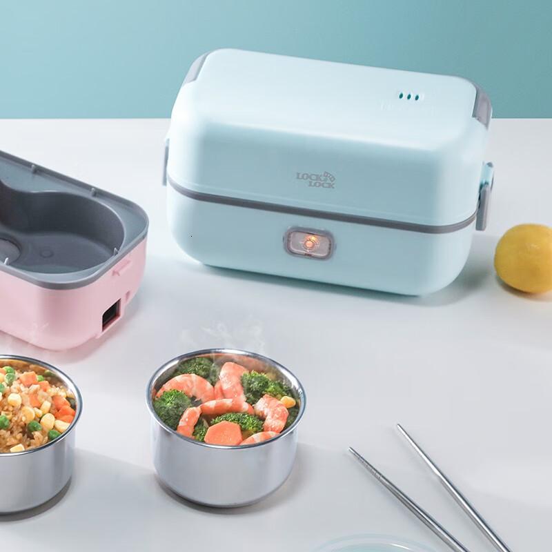 乐扣/小家电电热饭盒(蒸煮器)绿色1.2L 200W EJR1227GRN