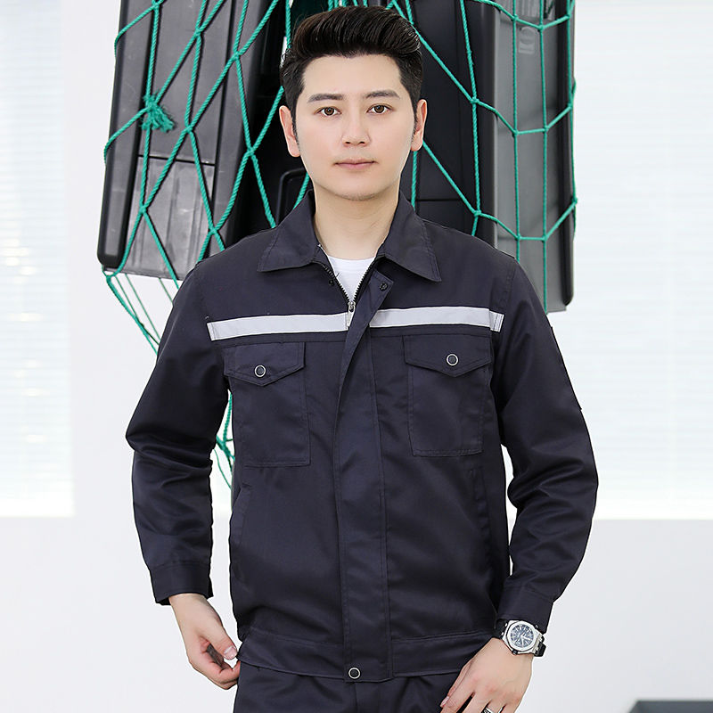 棉线男士工作服套装加厚工装劳保服电焊工防烫阻燃建筑工地威珺