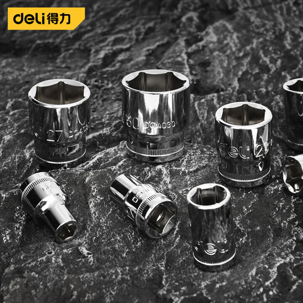 得力(终保)10mm系列六角长套筒(银)9mm[DQ2479]高清大图