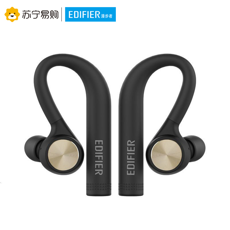 Edifier/漫步者 TWS7真无线耳机蓝牙入耳式迷你运动跑步防水通话 黑色