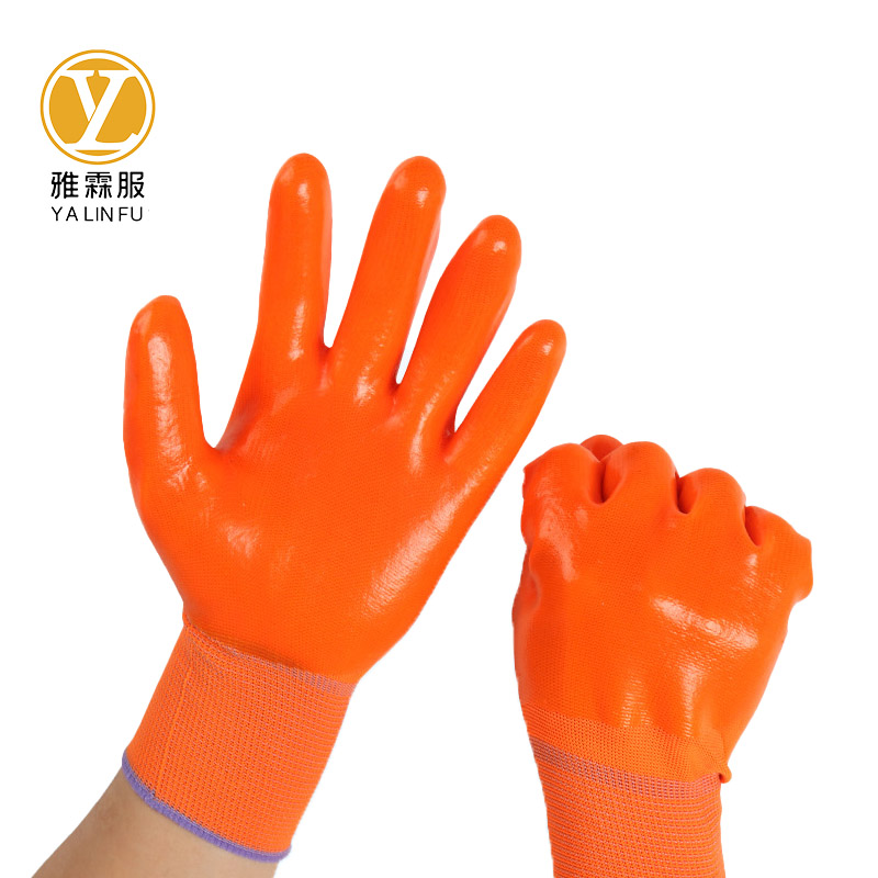 雅霖服 满挂PVC浸胶手套YLF1232 双高清大图