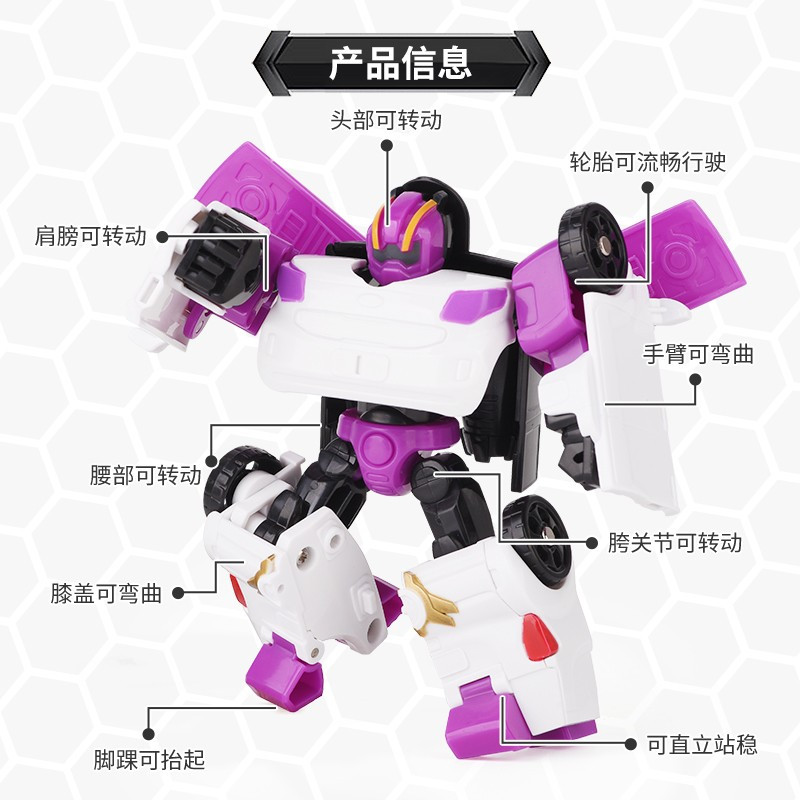 托宝兄弟(TOBOT)玩具金刚变形车机器人男孩玩具汽车W战士迷你版-301022