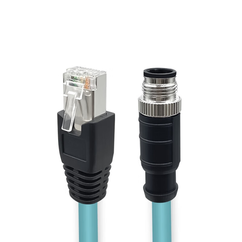 可思未来 M12转RJ45网线高柔 KS-D-TM12D2 4芯/D型4针/2米 (单位:根)高清大图