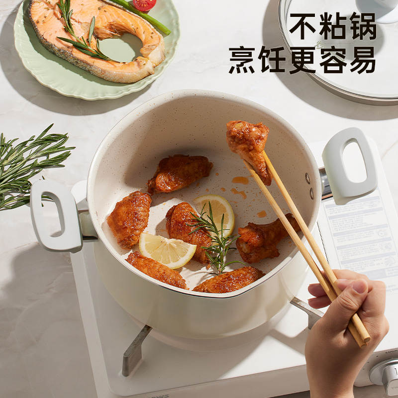 炊大皇麦萌不粘汤锅22cmMM22TG -高清大图