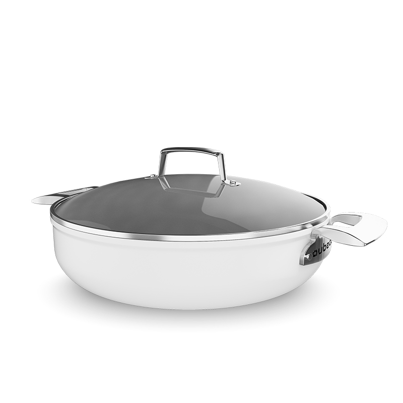 aubecq 欧贝克 进口陶瓷 汤锅炖锅电磁炉通用大容量家用煲汤不粘锅 28cm