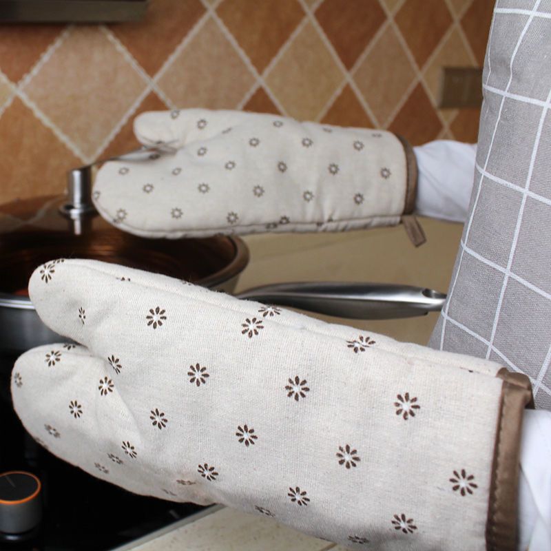 [补贴10%]隔热三角锅盖帽耐高温防烫加厚防烫手套微波炉烘焙烤箱炉手套加长高清大图