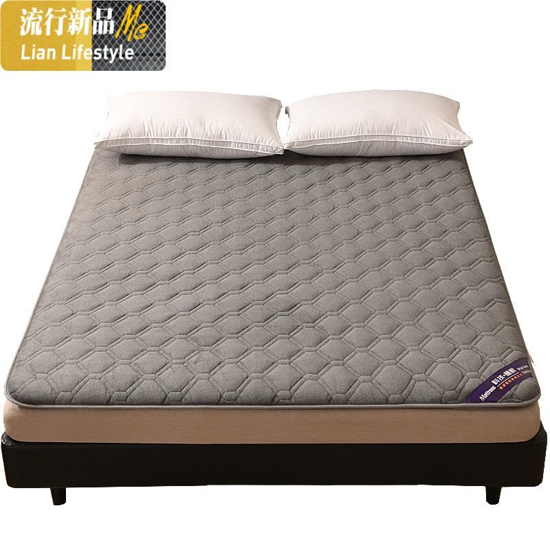 床垫冬季加厚保暖水晶绒床褥榻榻米学生宿舍加厚海绵垫子租房专用 三维工匠图片